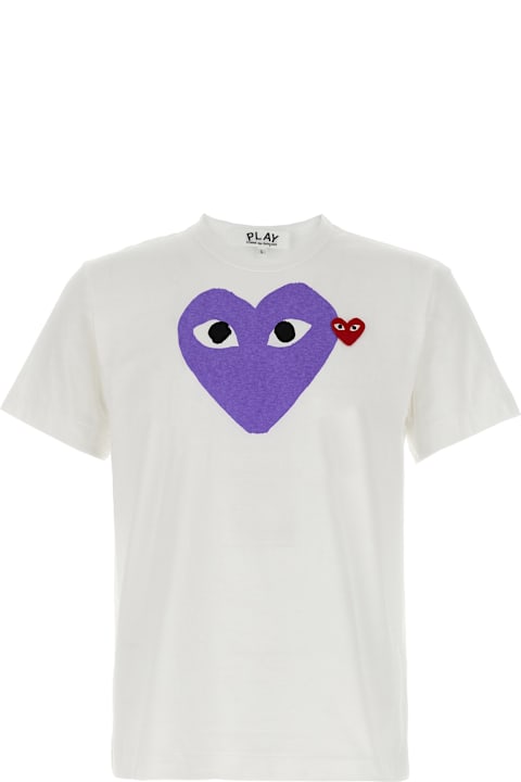 Comme des Garçons Play for Men Comme des Garçons Play Printed T-shirt And Logo Patch
