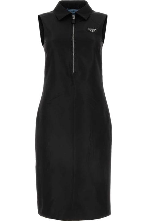Prada Clothing for Women Prada Black Faille Dress