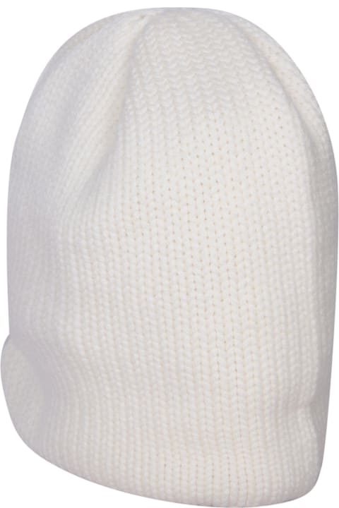 Hats for Women Moncler Grenoble Logo Patch Beanie