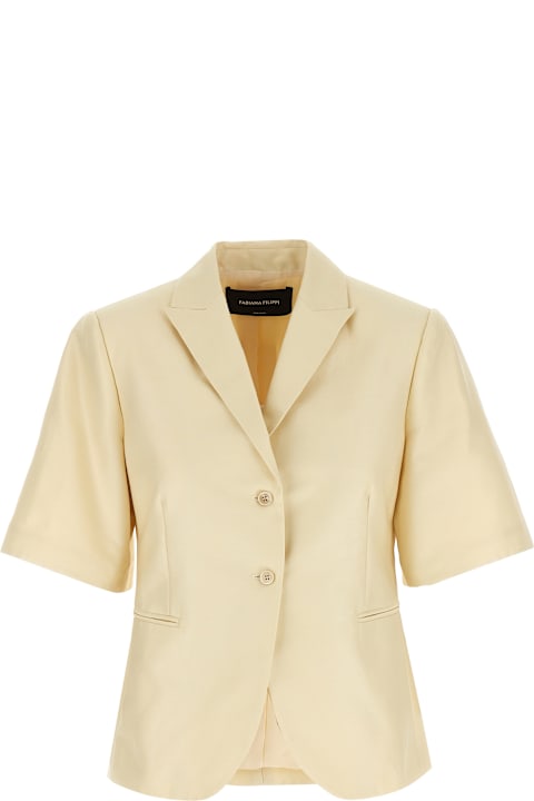 Fabiana Filippi Coats & Jackets for Women Fabiana Filippi Short Sleeve Blazer
