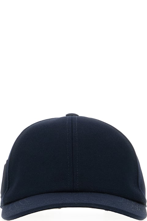 Gucci قبعات لـ القسم الرجالي Gucci Midnight Blue Cotton Baseball Cap