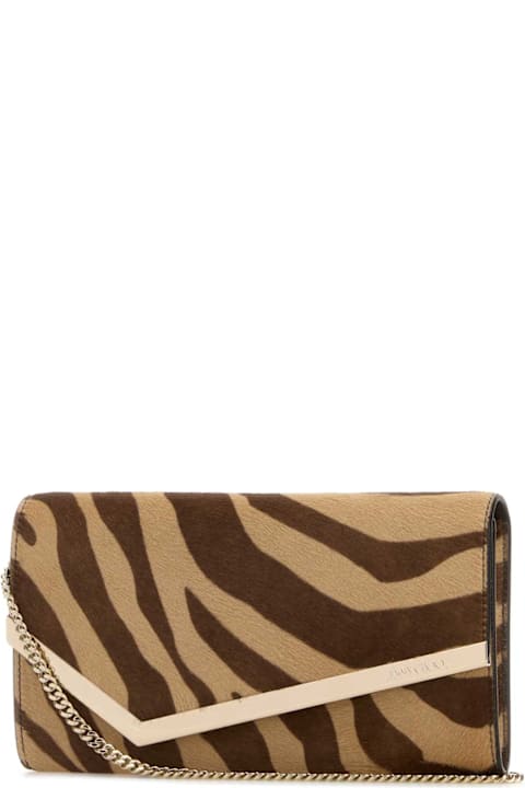 Homeware Jimmy Choo Printed Calf Hair Emmie Clutch