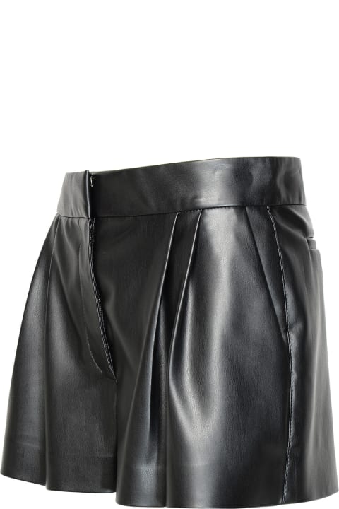ウィメンズ Stella McCartneyのパンツ＆ショーツ Stella McCartney Black Vegan Leather Shorts