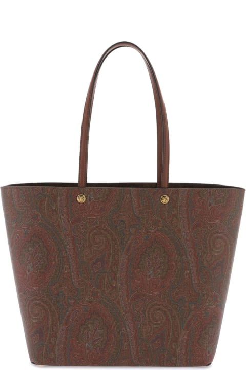 Etro for Women Etro Brown Leather Blend Bag