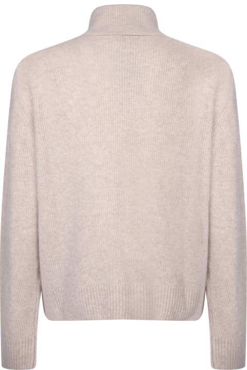 Tom Ford for Men Tom Ford Ivory Cashmere Silk High Neck Sweater