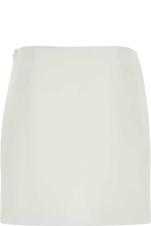 Max Mara Studio Skirts for Women Max Mara Studio White Triacetate Blend Pagine Mini Skirt