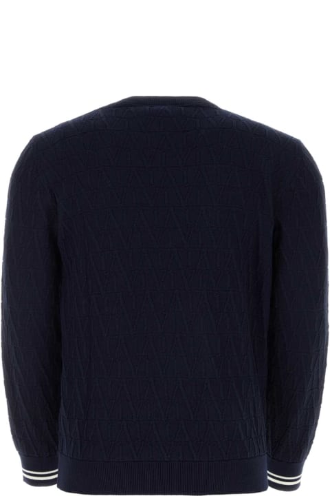 Fashion for Men Valentino Garavani Dark Blue Cotton Sweater