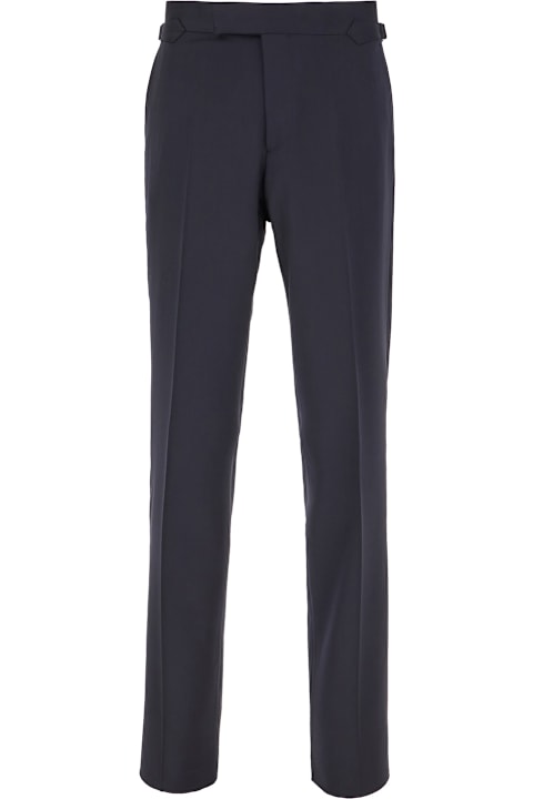 Vivienne Westwood Pants for Men Vivienne Westwood Navy Blue Wool Sang Pants
