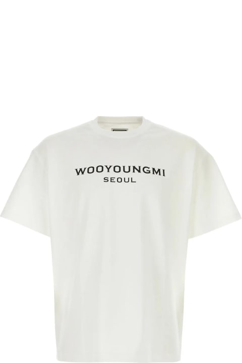 メンズ WOOYOUNGMIのトップス WOOYOUNGMI White Cotton T-shirt