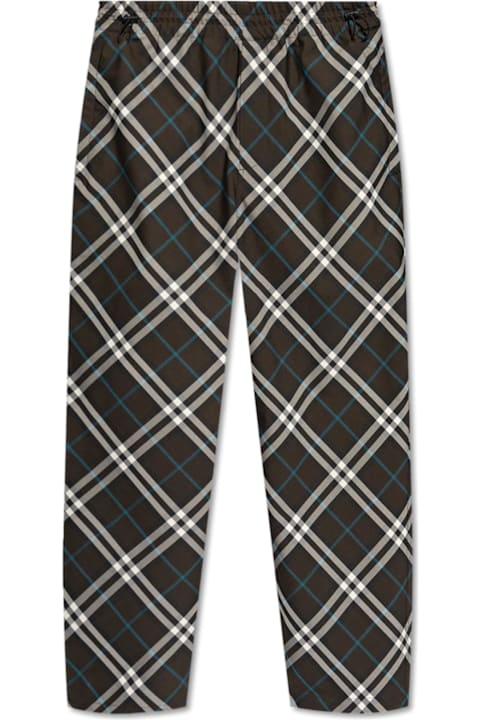 Pants for Men Burberry Checkered Trousers