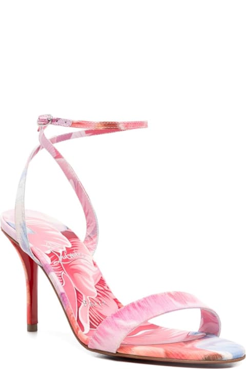 Christian Louboutin Miss Z Peony Print Sandals