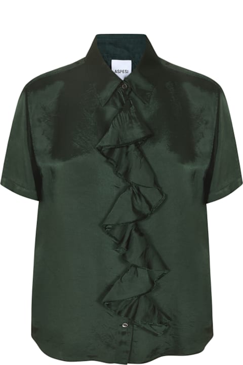 Homeware Aspesi Ruffled Short-sleeved Blouse