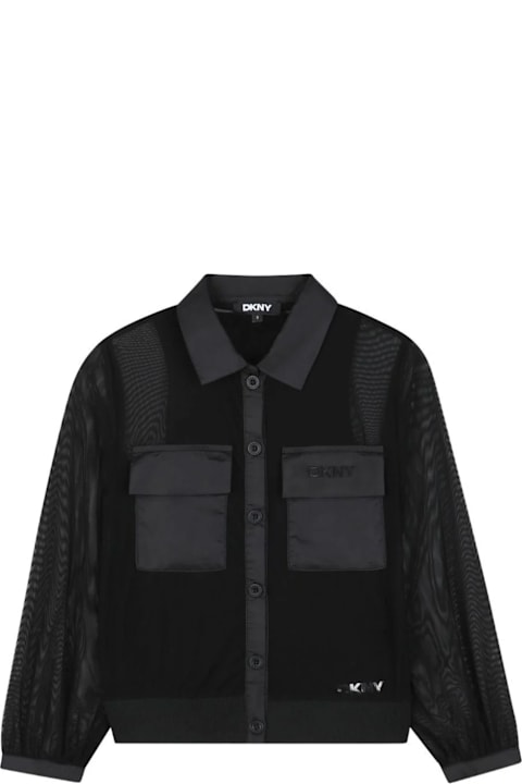 DKNY for Women DKNY Black Shirt For Girl With Logo