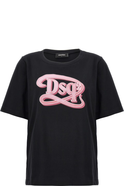 Dsquared2 Topwear for Women Dsquared2 Logo Print T-shirt