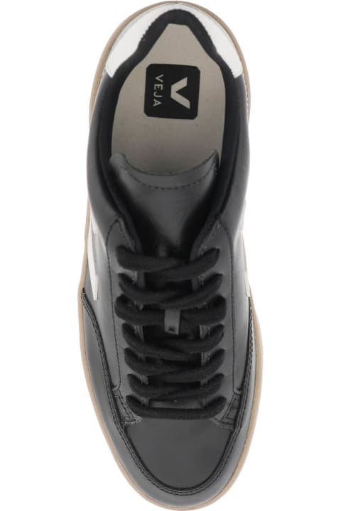 メンズ Vejaのスニーカー Veja Leather V-12 Sneakers
