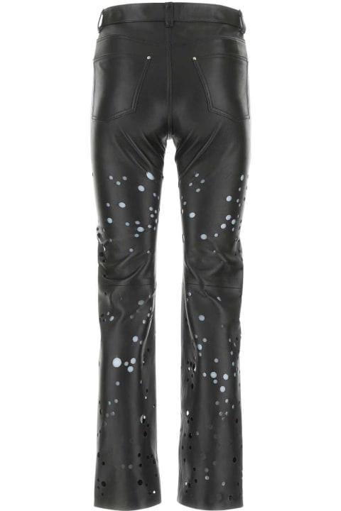 ウィメンズ Durazzi Milanoのパンツ＆ショーツ Durazzi Milano Black Leather Pant