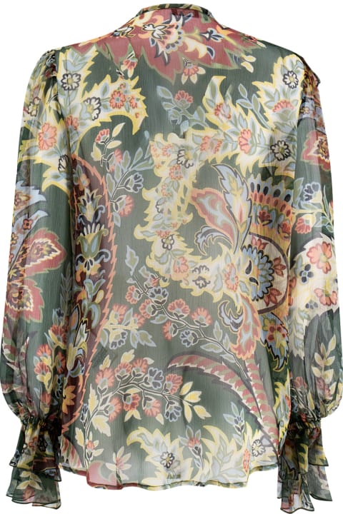 Homeware Etro Floral-printed Ruffled Shirt