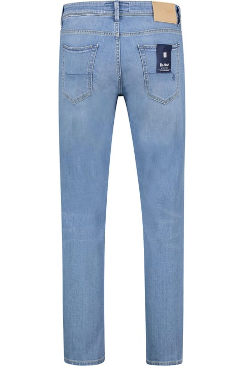 Re-HasH Jeans for Men Re-HasH Slim Fit Jeans In Light Denim