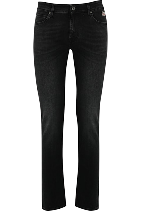 Roy Rogers Pants for Men Roy Rogers 517 Black Carlin Jeans In Black Denim Roy Rogers