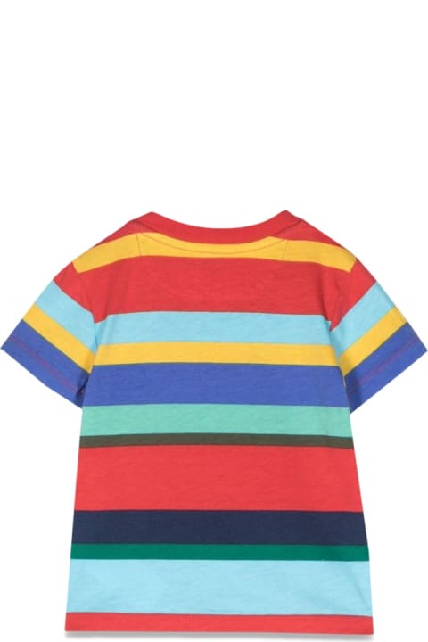 Topwear for Baby Boys Polo Ralph Lauren Striped Bear T-shirt