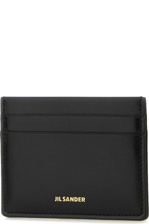 Jil Sander Wallets for Women Jil Sander Black Leather Card Holder