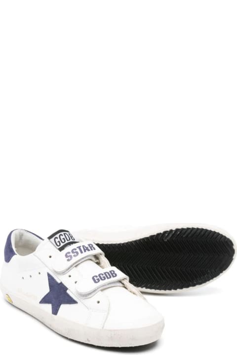 Golden Goose Shoes for Boys Golden Goose White Leather Sneakers