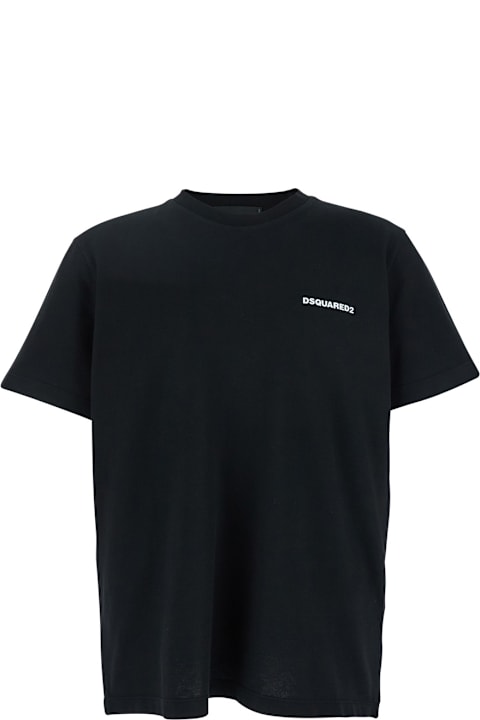 Dsquared2 لـ Men Dsquared2 T-shirt With Lettering Logo Printed On The Chest