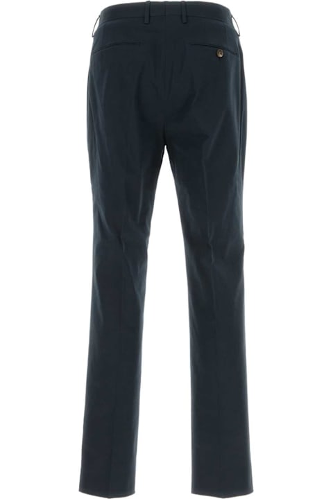 Etro Pants for Men Etro Midnight Blue Stretch Cotton Pant