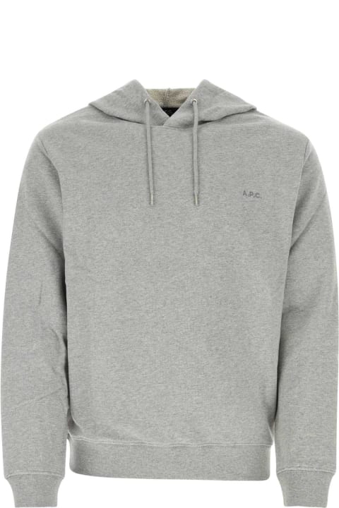 A.P.C. Fleeces & Tracksuits for Men A.P.C. Grey Cotton Sweatshirt