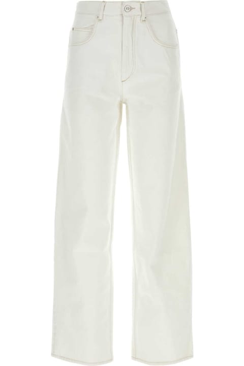 Isabel Marant Pants & Shorts for Women Isabel Marant White Denim Joanny Jeans