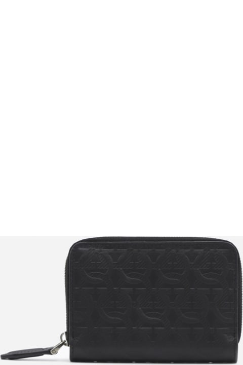 Ferragamo Wallets for Men Ferragamo Leather Wallet With Gancini Pattern