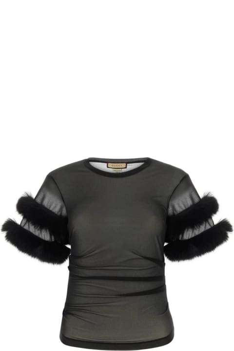Fleeces & Tracksuits for Women Gucci Black Jersey Top