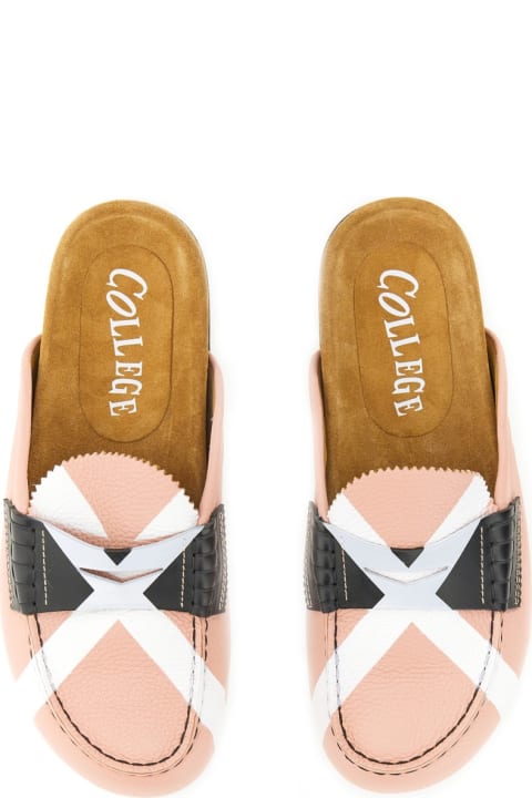 College Sandals for Women College Sabot With Iconic "x"