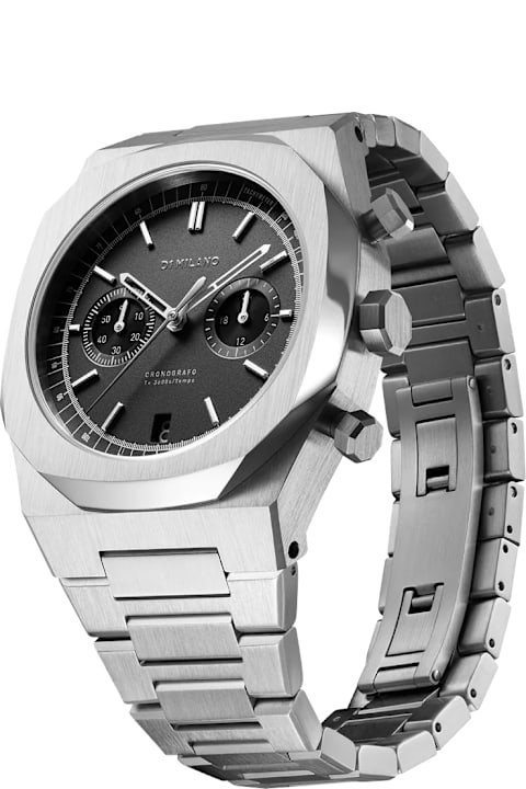 Watches for Men D1 Milano New Black Chronograph 41.5 Mm Watch