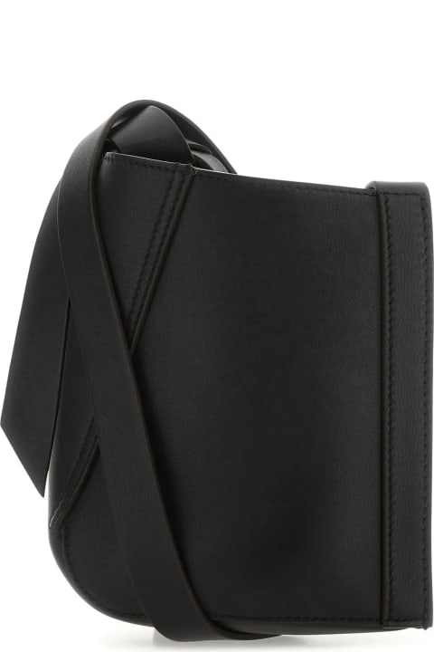 Lanvin Totes for Men Lanvin Black Leather Crossbody Bag