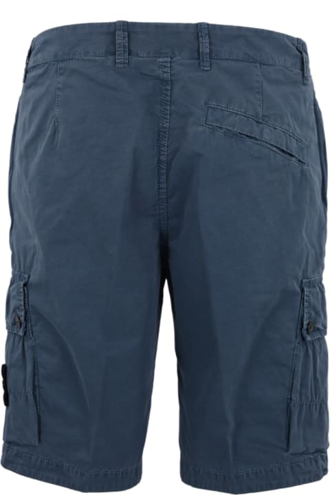 Pants for Men Stone Island Bermuda Shorts In Cotton Canvas