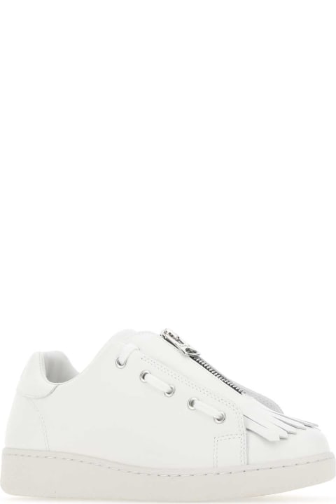 メンズ A.P.C.のスニーカー A.P.C. White Leather Julietta Sneakers