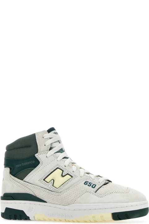 メンズ新着アイテム New Balance Multicolor Leather And Suede 650 Sneakers