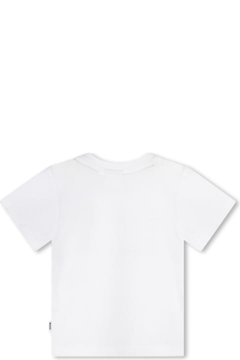 Topwear for Baby Girls Hugo Boss T-shirt With Embroidery