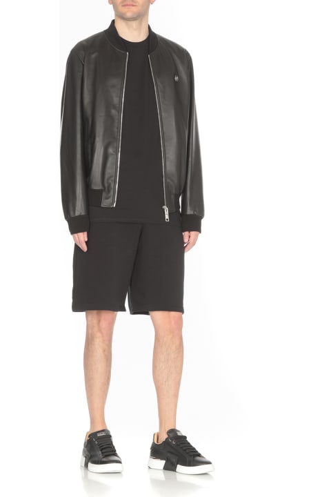 Philipp Plein Coats & Jackets for Men Philipp Plein Billy Leather Jacket