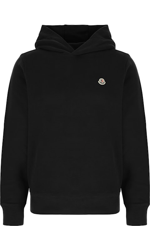 Fashion for Men Moncler Black Cotton Sweatshirt