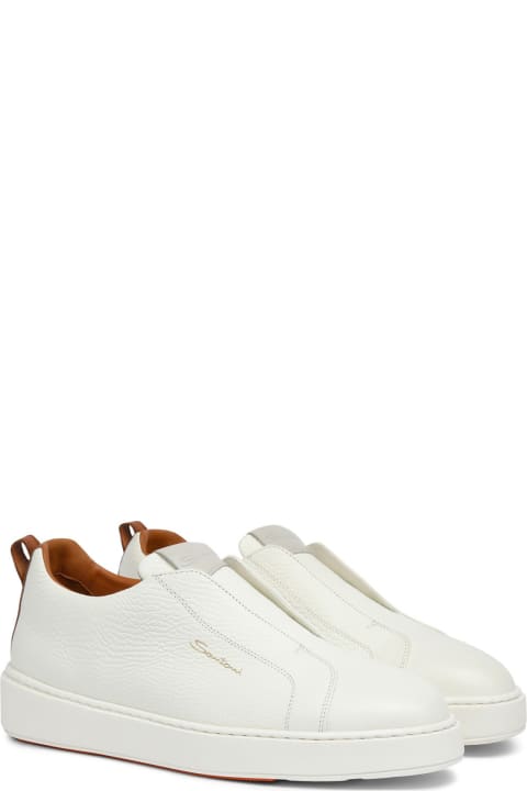 Leather Slip-on Sneakers