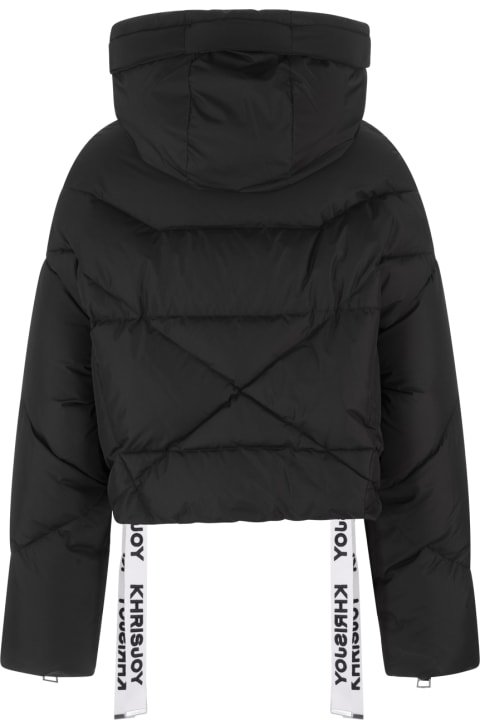 Khrisjoy Coats & Jackets for Women Khrisjoy Black Khris Shorty Puffer Jacket