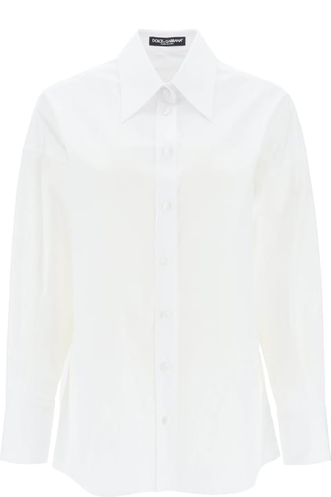 Dolce & Gabbana Clothing for Women Dolce & Gabbana Maxi Shirt With Satin Buttons