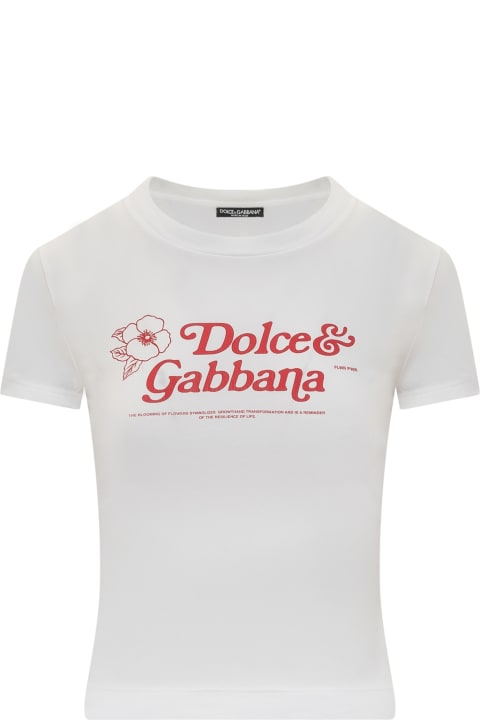 ウィメンズ Dolce & Gabbanaのウェア Dolce & Gabbana Logo T-shirt