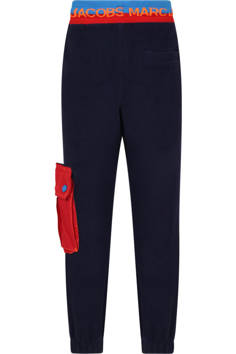 أدوات منزلية Marc Jacobs Blue Tracksuit Trousers For Boy With Logo