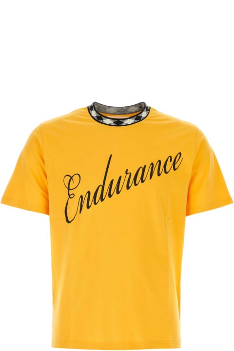Wales Bonner Topwear for Men Wales Bonner Yellow Cotton Endurance T-shirt