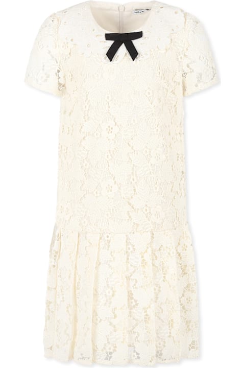 self-portrait for Men self-portrait Ivory Dress For Girl With Bow