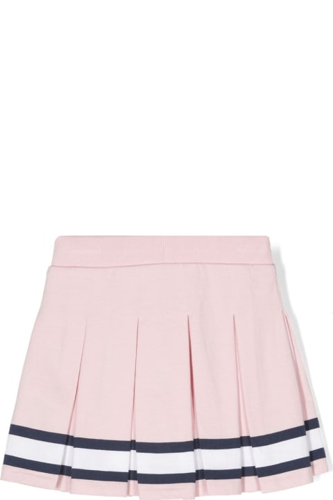Ralph Lauren Bottoms for Girls Ralph Lauren Pink Pleated Mini Skirt With Striped Pattern