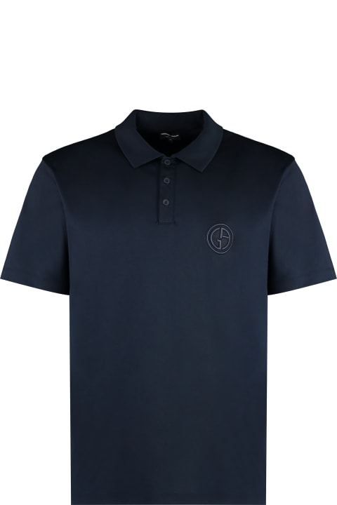 Giorgio Armani for Men Giorgio Armani Short Sleeve Cotton Polo Shirt
